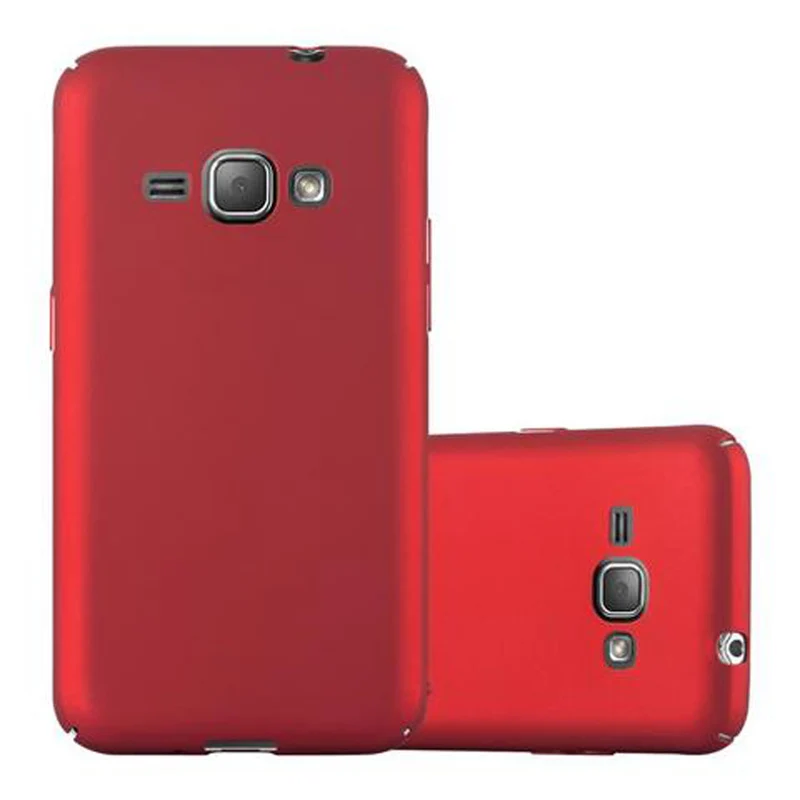 Cadorabo Hülle kompatibel mit Samsung Galaxy J1 2016 Hard Case Schutzhülle in Metall Optik gegen Kratzer und Stöße