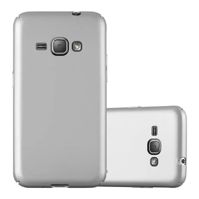 Cadorabo Hülle kompatibel mit Samsung Galaxy J1 2016 Hard Case Schutzhülle in Metall Optik gegen Kratzer und Stöße
