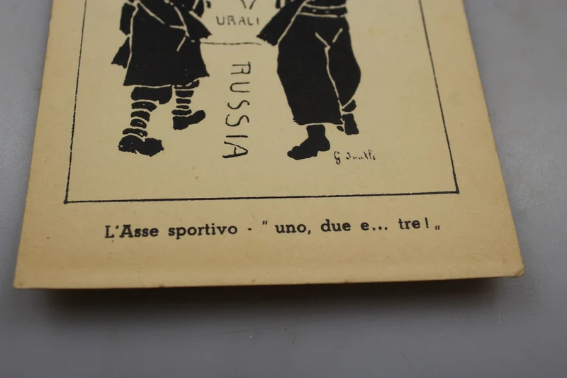 Postkarte der faschistischen Universitätsgruppe der Stadt Rom