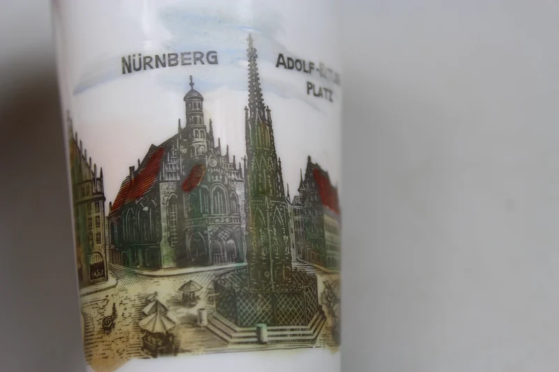 Nürnberger Schnapsglas "Adolf Hitler Platz"