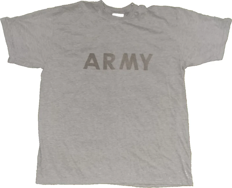 US Army Grey Training T-Shirt Unbenutzt Surplus