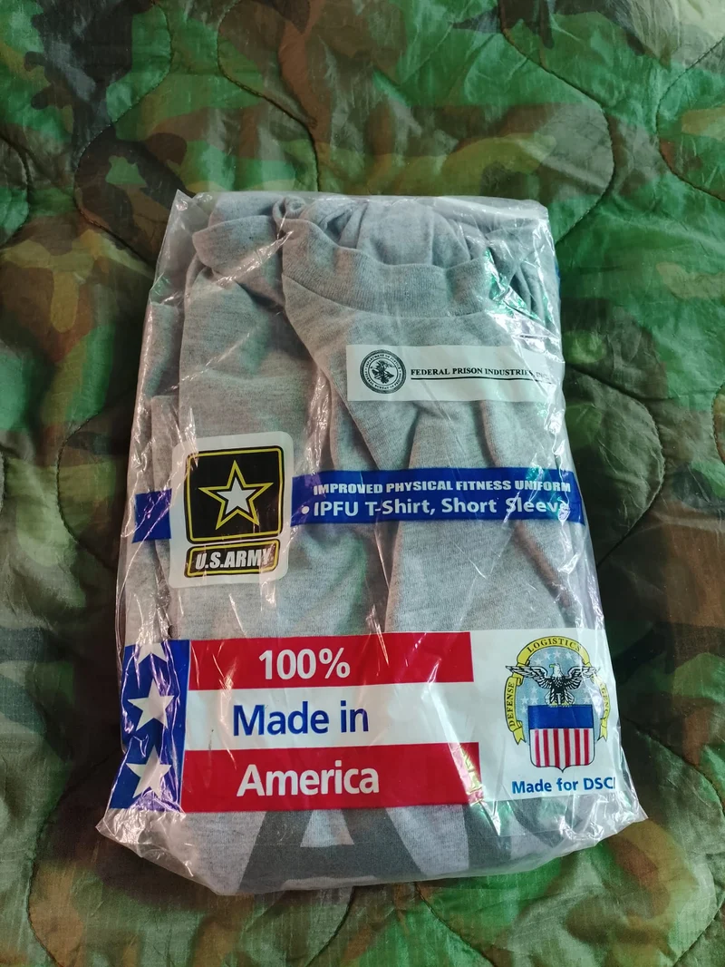 US Army Grey Training T-Shirt Unbenutzt Surplus