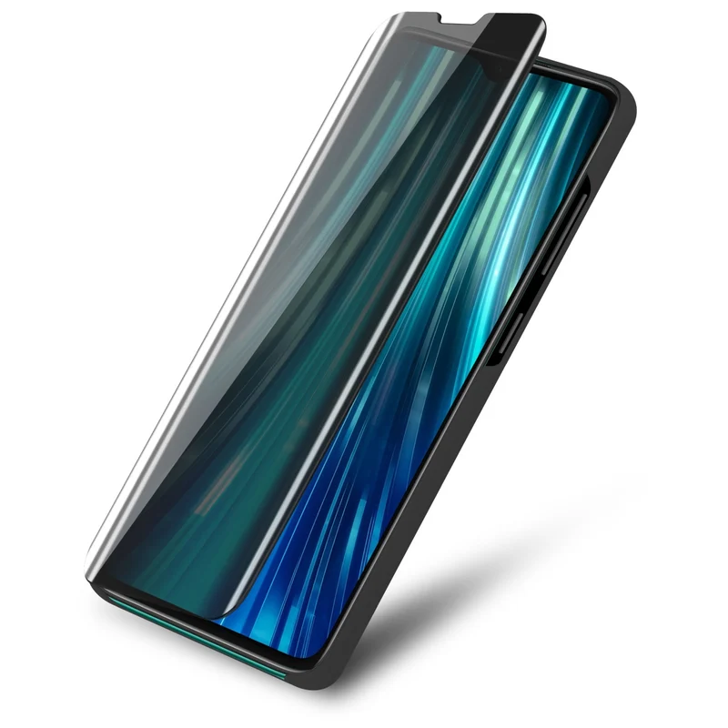 Cadorabo Hülle kompatibel mit Xiaomi RedMi NOTE 8 PRO Clear View Spiegel Schutzhülle mit Standfunktion 360 Grad Schutz