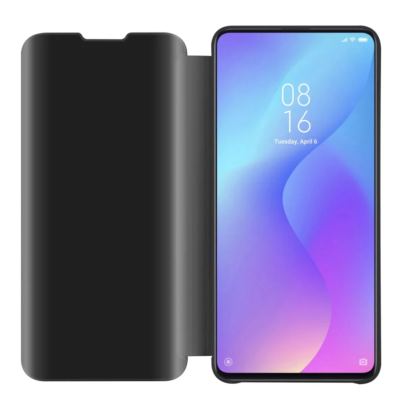 Cadorabo Hülle kompatibel mit Xiaomi Mi 9T / Mi 9T PRO / RedMi K20 / RedMi K20 PRO Clear View Spiegel Schutzhülle mit Standfunktion 360 Grad Schutz