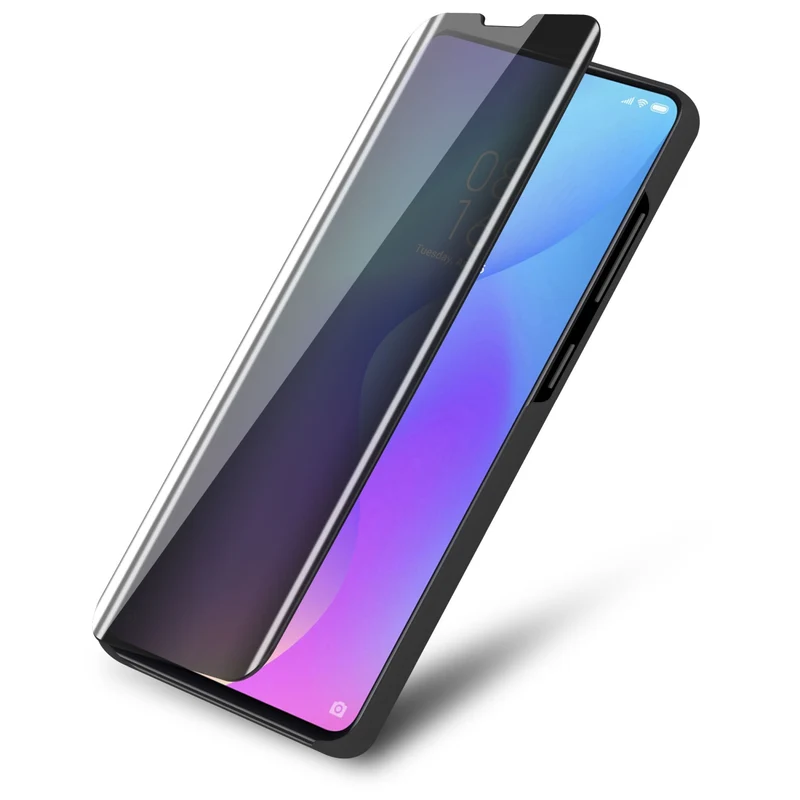 Cadorabo Hülle kompatibel mit Xiaomi Mi 9T / Mi 9T PRO / RedMi K20 / RedMi K20 PRO Clear View Spiegel Schutzhülle mit Standfunktion 360 Grad Schutz