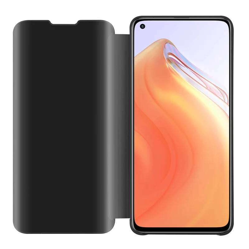 Cadorabo Hülle kompatibel mit Xiaomi Mi 10T / Mi 10T PRO Clear View Spiegel Schutzhülle mit Standfunktion 360 Grad Schutz