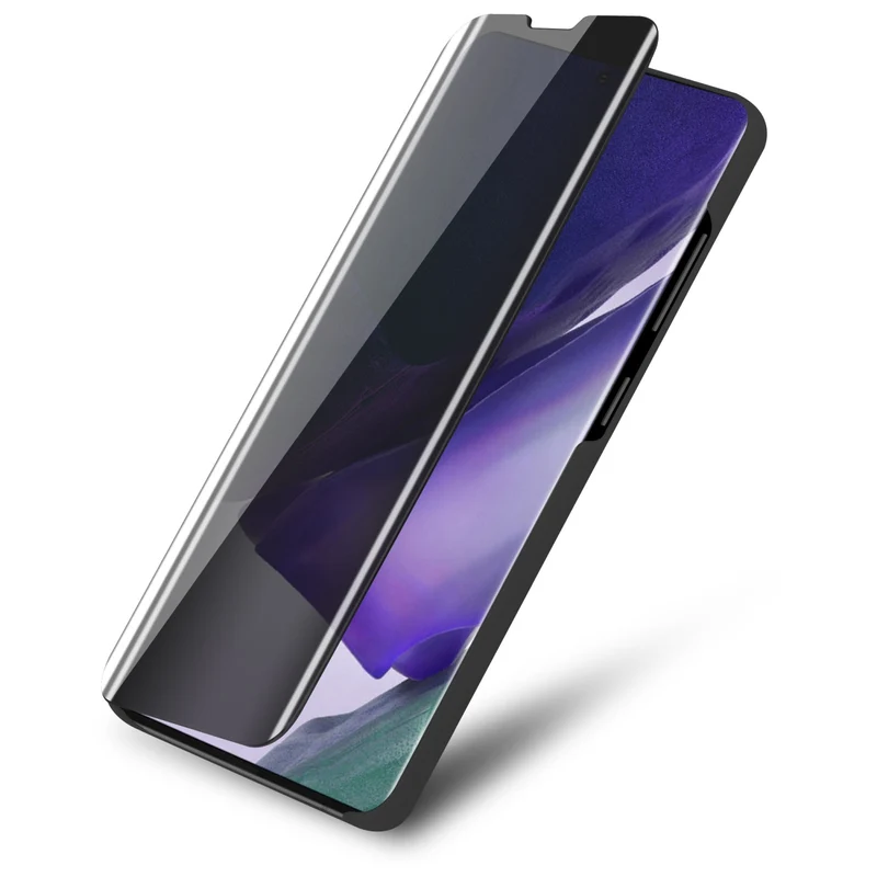 Cadorabo Hülle kompatibel mit Samsung Galaxy NOTE 20 ULTRA Clear View Spiegel Schutzhülle mit Standfunktion 360 Grad Schutz