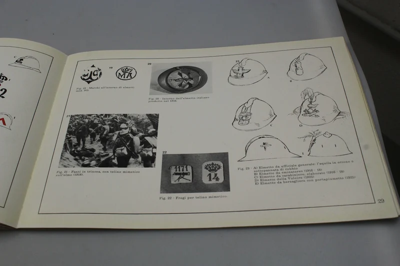 „Der italienische Helm 1915–71“ Bossi & Nogueira – 1975