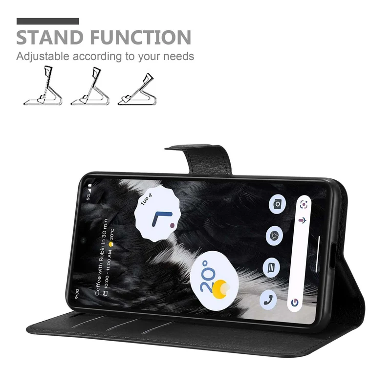 Cadorabo Hülle kompatibel mit Google PIXEL 7 Schutzhülle mit Magnetverschluss, Standfunktion und Kartenfach
