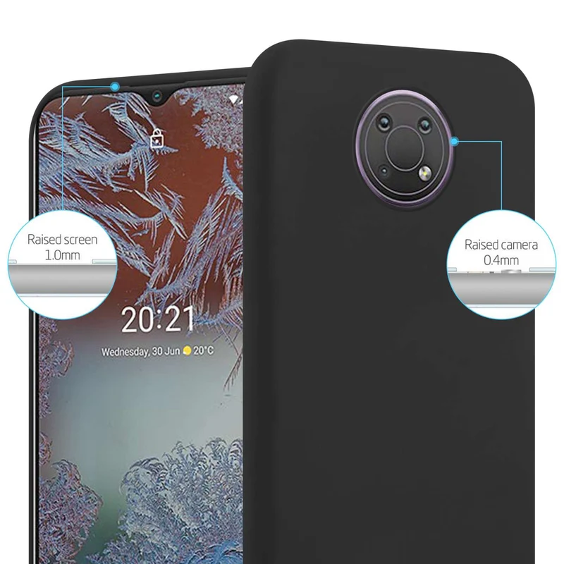 Cadorabo Hülle kompatibel mit Nokia G10 / G20 Schutzhülle aus flexiblem TPU Silikon