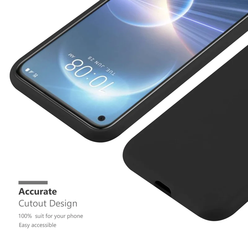 Cadorabo Hülle kompatibel mit HTC Desire 22 PRO Schutzhülle aus flexiblem TPU Silikon