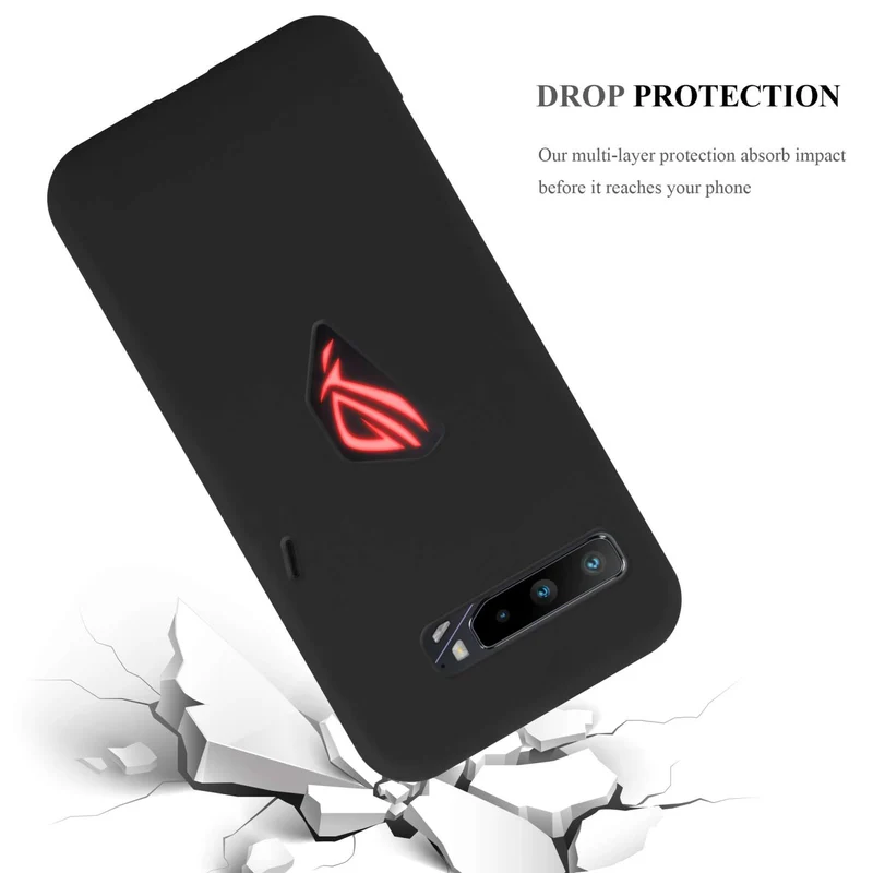 Cadorabo Hülle kompatibel mit Asus ROG Phone 3 Schutzhülle aus flexiblem TPU Silikon