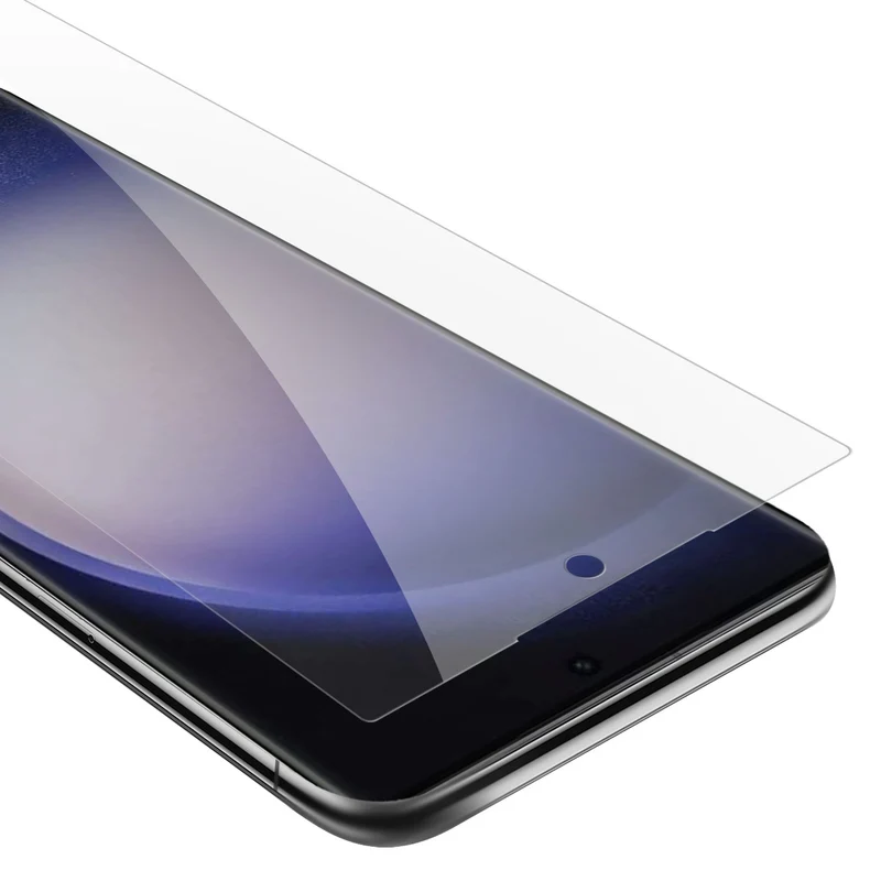 Cadorabo Panzer Folie kompatibel mit Samsung Galaxy S23 ULTRA - Schutzfolie Gehärtetes (Tempered) Display-Schutzglas in 9H Härte mit 3D Touch Kompatibilität
