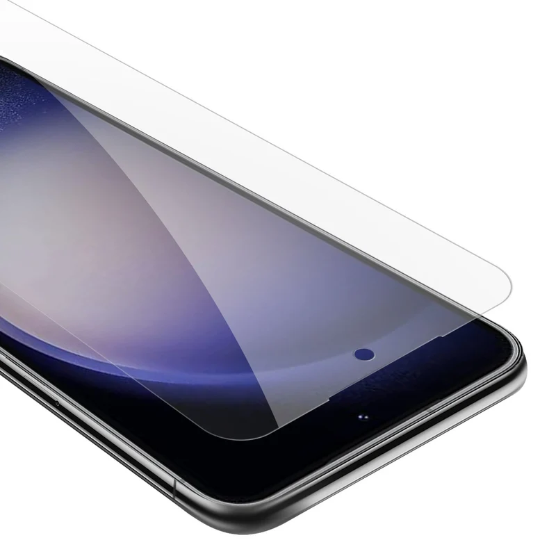 Cadorabo Panzer Folie kompatibel mit Samsung Galaxy S23 PLUS - Schutzfolie Gehärtetes (Tempered) Display-Schutzglas in 9H Härte mit 3D Touch Kompatibilität
