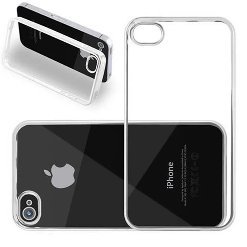 Cadorabo Hülle kompatibel mit Apple iPhone 4 / 4S Schutzhülle aus flexiblem TPU Silikon