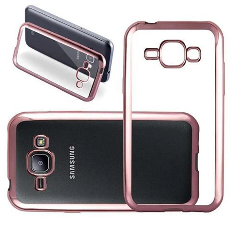 Cadorabo Hülle kompatibel mit Samsung Galaxy J1 2015 Schutzhülle aus flexiblem TPU Silikon