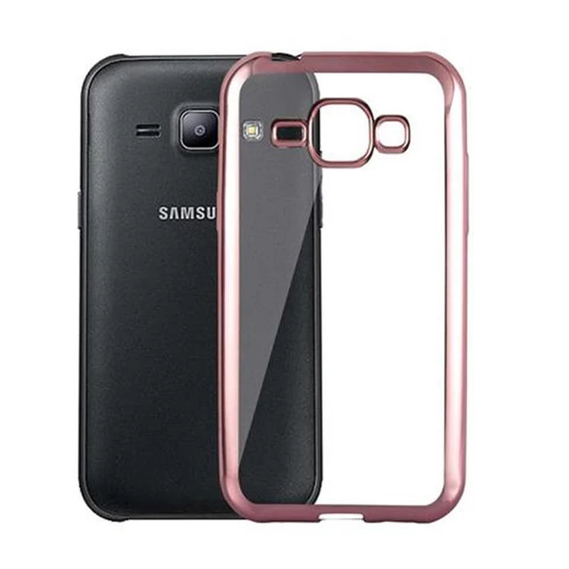 Cadorabo Hülle kompatibel mit Samsung Galaxy J1 2015 Schutzhülle aus flexiblem TPU Silikon