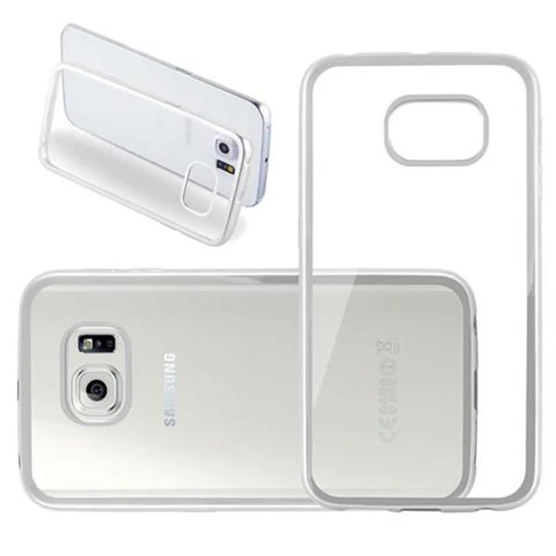 Cadorabo Hülle kompatibel mit Samsung Galaxy S6 EDGE Schutzhülle aus flexiblem TPU Silikon
