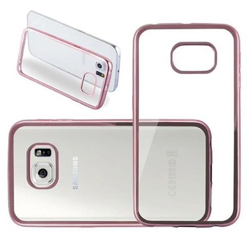 Cadorabo Hülle kompatibel mit Samsung Galaxy S6 EDGE Schutzhülle aus flexiblem TPU Silikon