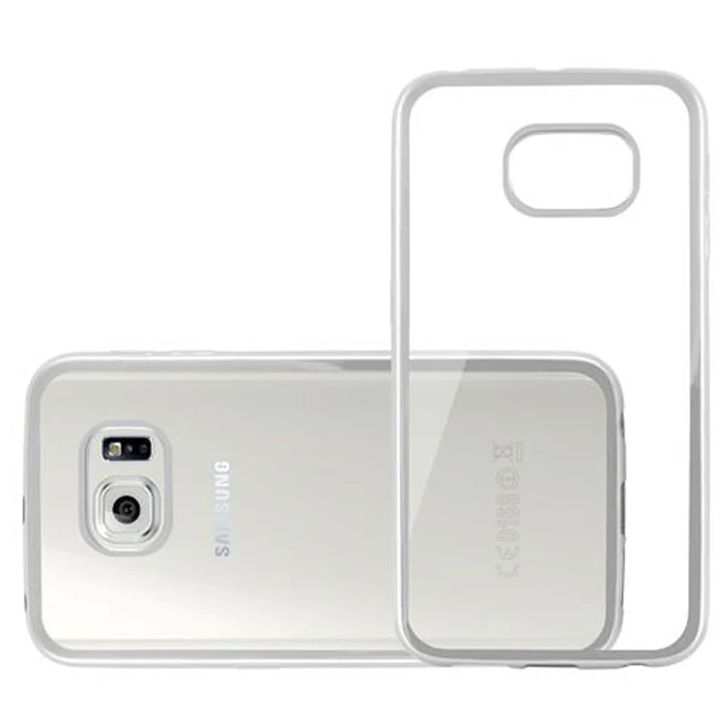 Cadorabo Hülle kompatibel mit Samsung Galaxy S6 EDGE Schutzhülle aus flexiblem TPU Silikon