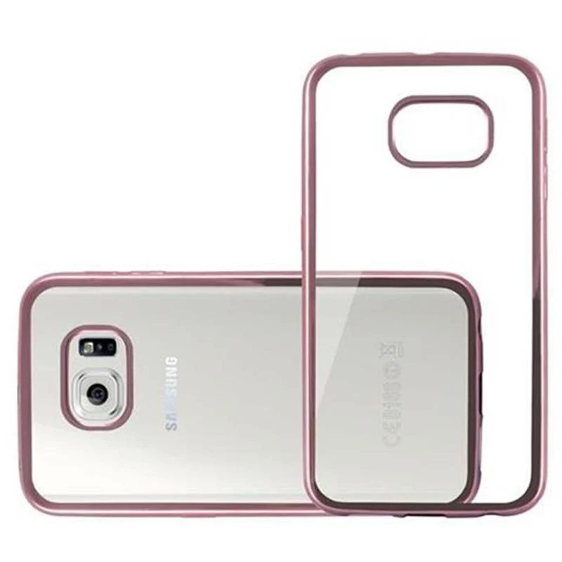 Cadorabo Hülle kompatibel mit Samsung Galaxy S6 EDGE Schutzhülle aus flexiblem TPU Silikon