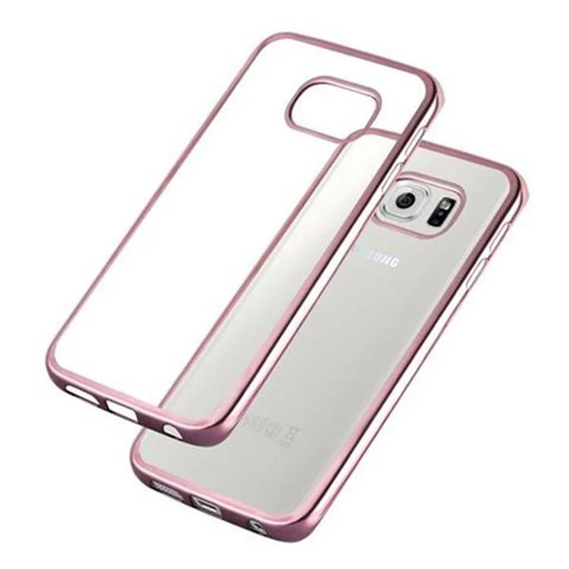 Cadorabo Hülle kompatibel mit Samsung Galaxy S6 EDGE Schutzhülle aus flexiblem TPU Silikon