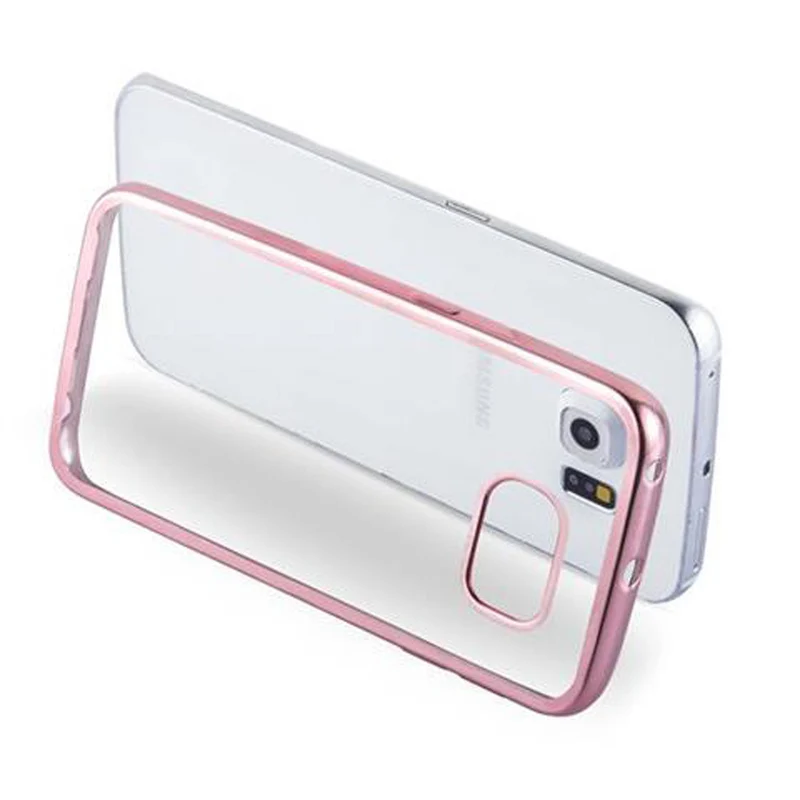 Cadorabo Hülle kompatibel mit Samsung Galaxy S6 EDGE Schutzhülle aus flexiblem TPU Silikon