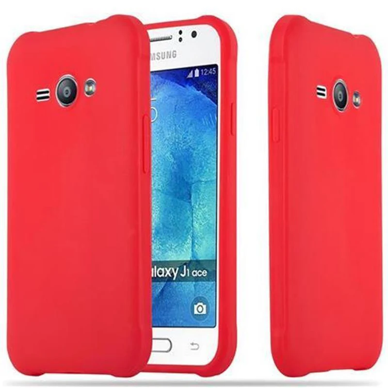 Cadorabo Hülle kompatibel mit Samsung Galaxy J1 ACE Schutzhülle aus flexiblem TPU Silikon
