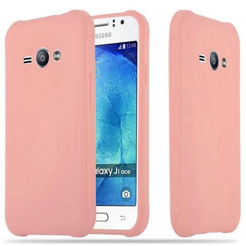 Cadorabo Hülle kompatibel mit Samsung Galaxy J1 ACE Schutzhülle aus flexiblem TPU Silikon