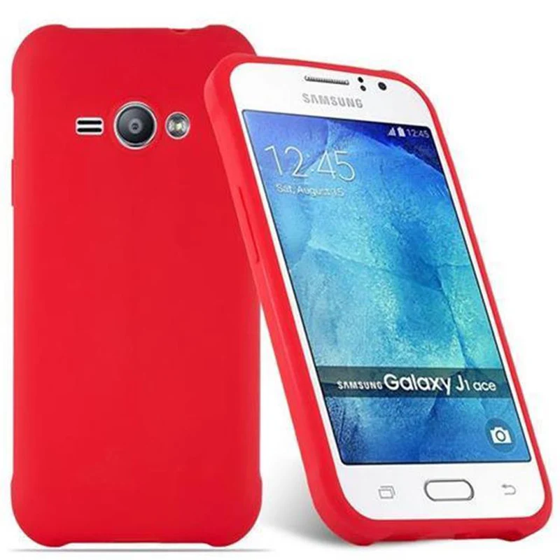 Cadorabo Hülle kompatibel mit Samsung Galaxy J1 ACE Schutzhülle aus flexiblem TPU Silikon