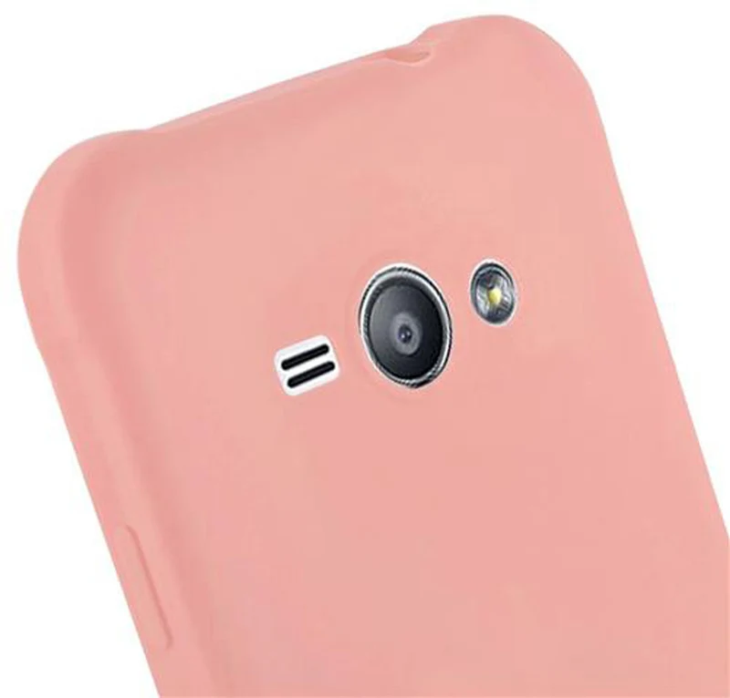 Cadorabo Hülle kompatibel mit Samsung Galaxy J1 ACE Schutzhülle aus flexiblem TPU Silikon
