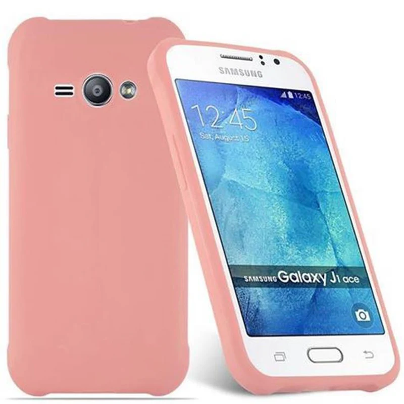 Cadorabo Hülle kompatibel mit Samsung Galaxy J1 ACE Schutzhülle aus flexiblem TPU Silikon