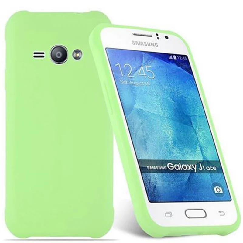 Cadorabo Hülle kompatibel mit Samsung Galaxy J1 ACE Schutzhülle aus flexiblem TPU Silikon