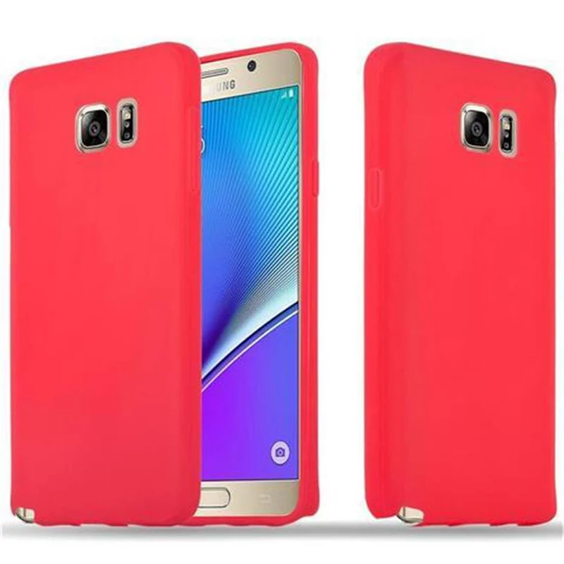 Cadorabo Hülle kompatibel mit Samsung Galaxy NOTE 5 Schutzhülle aus flexiblem TPU Silikon