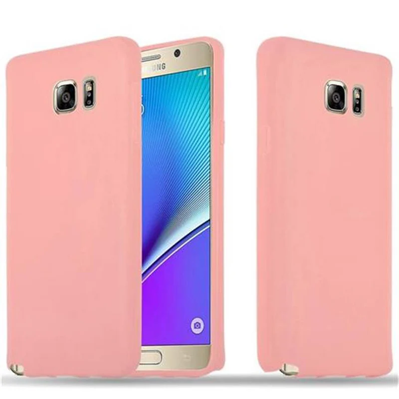 Cadorabo Hülle kompatibel mit Samsung Galaxy NOTE 5 Schutzhülle aus flexiblem TPU Silikon