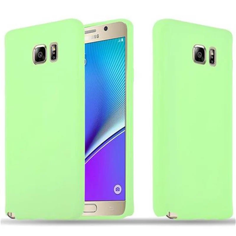 Cadorabo Hülle kompatibel mit Samsung Galaxy NOTE 5 Schutzhülle aus flexiblem TPU Silikon
