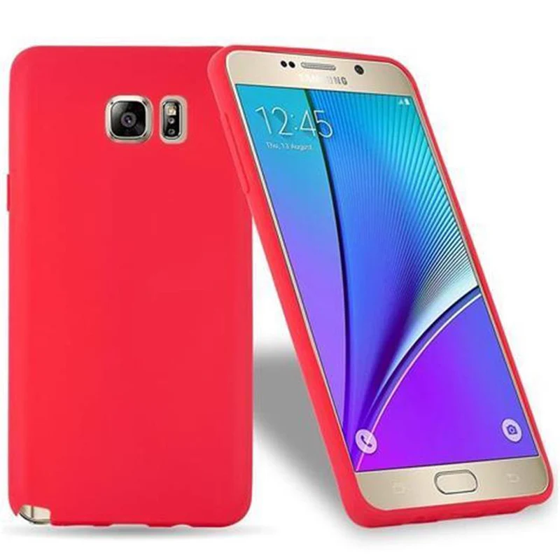 Cadorabo Hülle kompatibel mit Samsung Galaxy NOTE 5 Schutzhülle aus flexiblem TPU Silikon