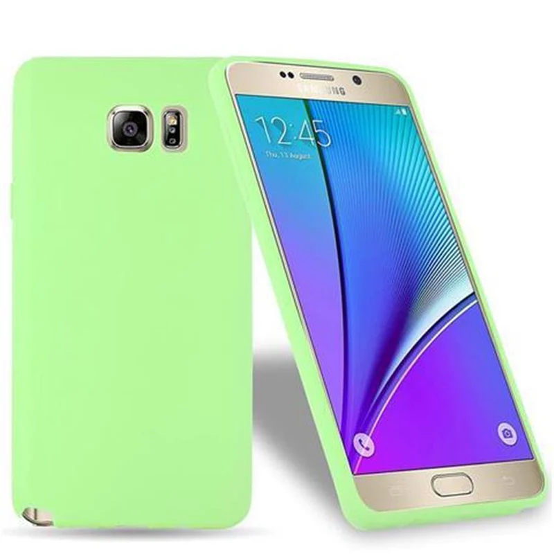 Cadorabo Hülle kompatibel mit Samsung Galaxy NOTE 5 Schutzhülle aus flexiblem TPU Silikon
