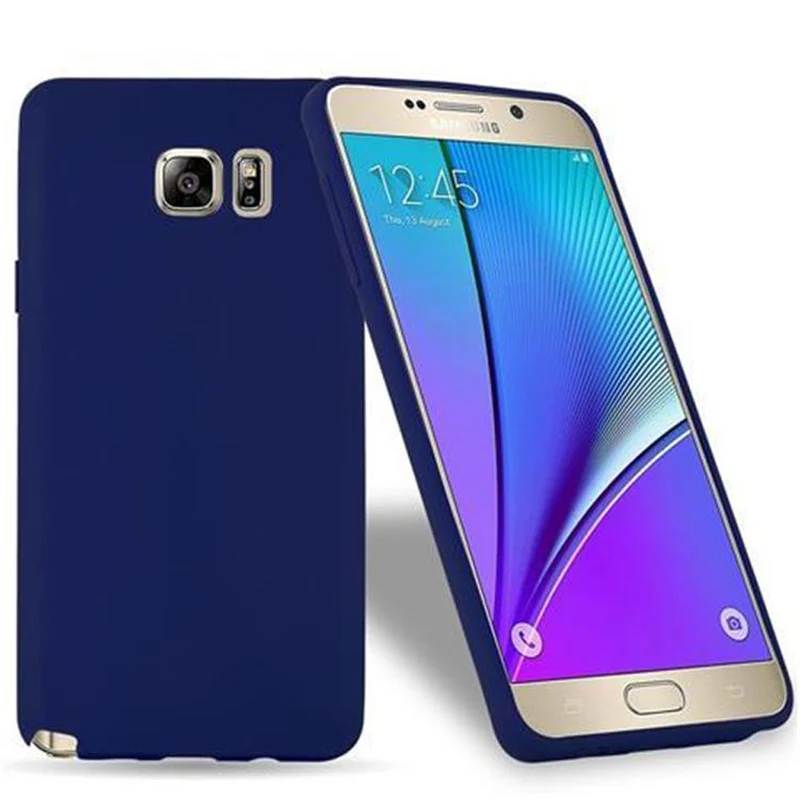 Cadorabo Hülle kompatibel mit Samsung Galaxy NOTE 5 Schutzhülle aus flexiblem TPU Silikon