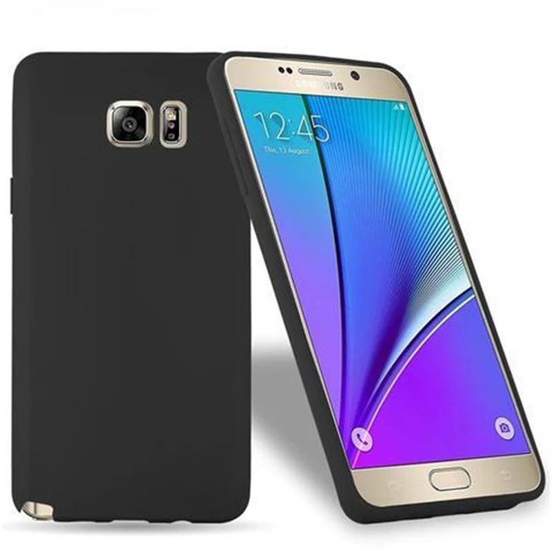 Cadorabo Hülle kompatibel mit Samsung Galaxy NOTE 5 Schutzhülle aus flexiblem TPU Silikon