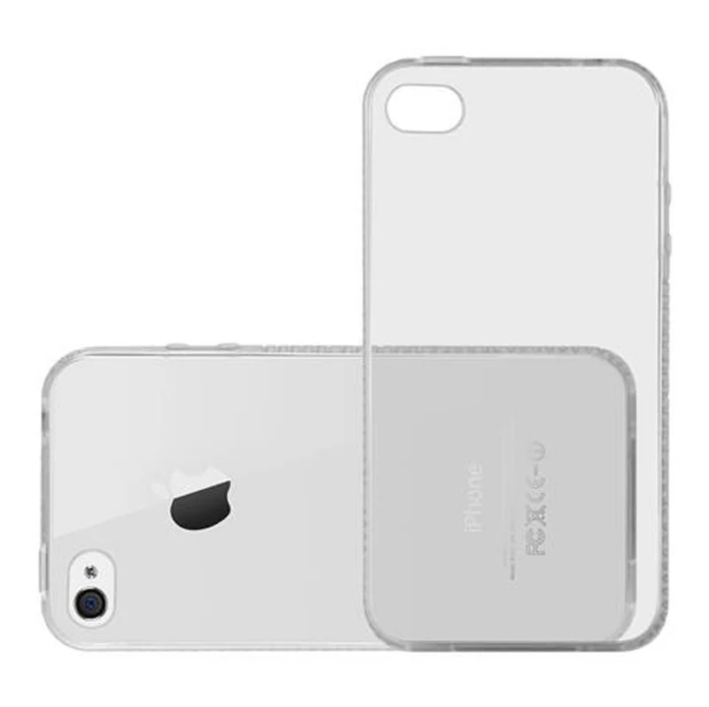 Cadorabo Hülle kompatibel mit Apple iPhone 4 / 4S Schutzhülle aus flexiblem TPU Silikon im Strass Design