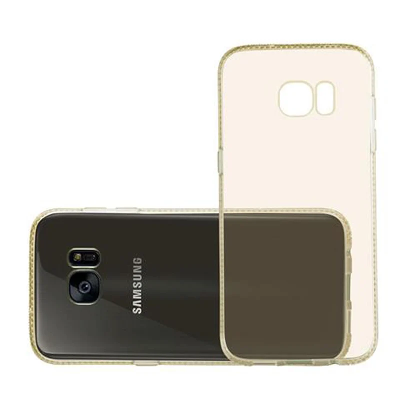 Cadorabo Hülle kompatibel mit Samsung Galaxy S7 EDGE Schutzhülle aus flexiblem TPU Silikon im Strass Design