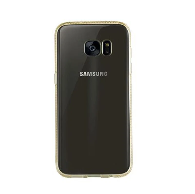 Cadorabo Hülle kompatibel mit Samsung Galaxy S7 EDGE Schutzhülle aus flexiblem TPU Silikon im Strass Design