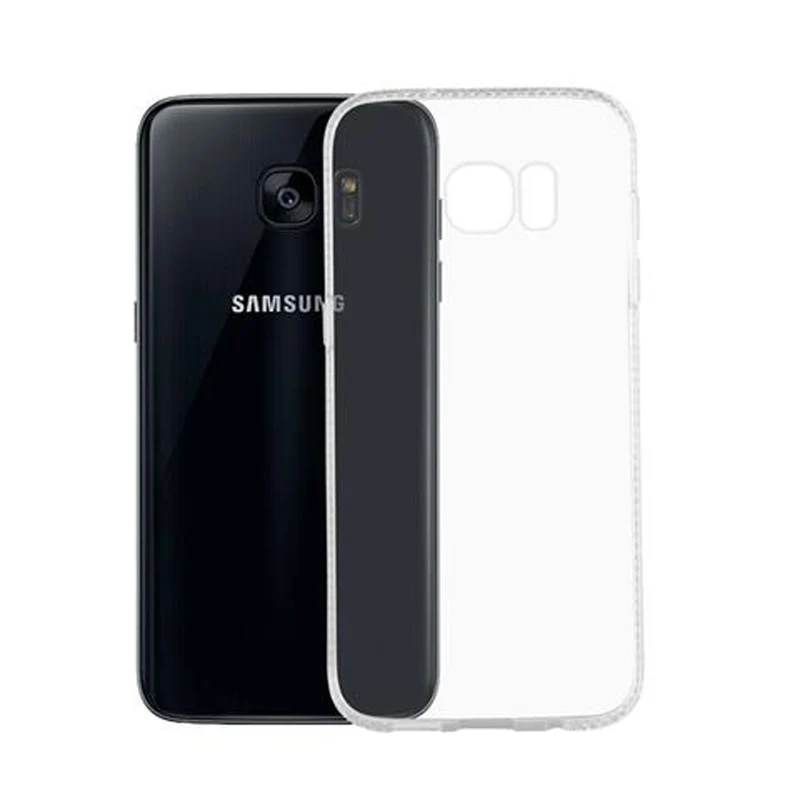 Cadorabo Hülle kompatibel mit Samsung Galaxy S7 EDGE Schutzhülle aus flexiblem TPU Silikon im Strass Design