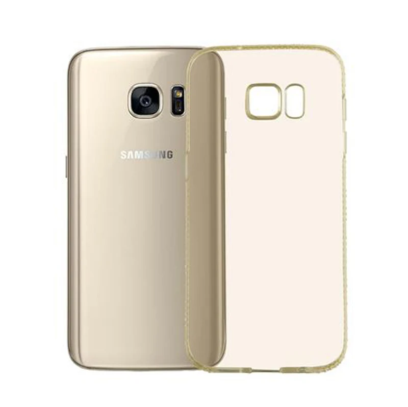 Cadorabo Hülle kompatibel mit Samsung Galaxy S7 Schutzhülle aus flexiblem TPU Silikon im Strass Design