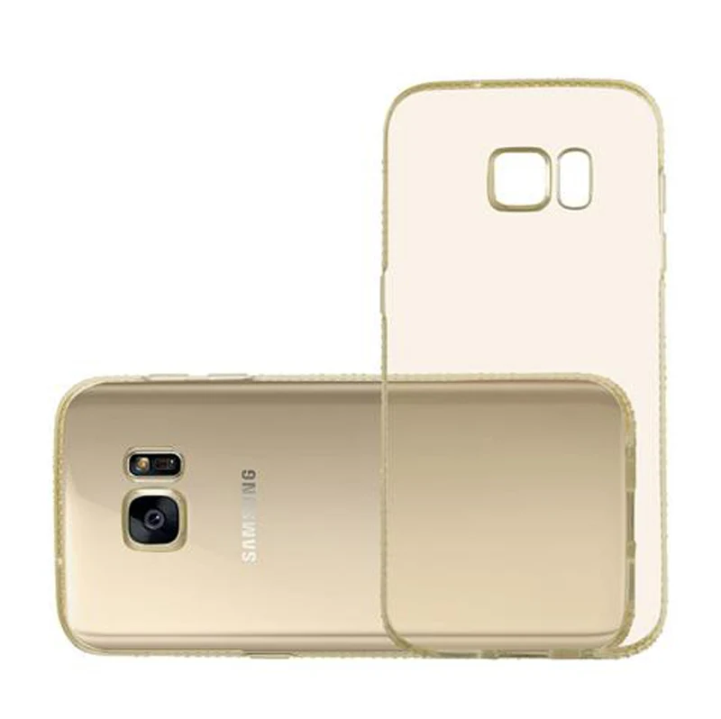 Cadorabo Hülle kompatibel mit Samsung Galaxy S7 Schutzhülle aus flexiblem TPU Silikon im Strass Design