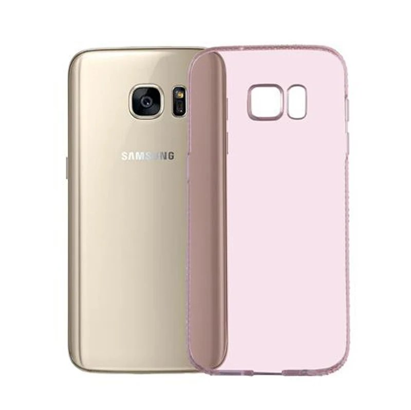 Cadorabo Hülle kompatibel mit Samsung Galaxy S7 Schutzhülle aus flexiblem TPU Silikon im Strass Design