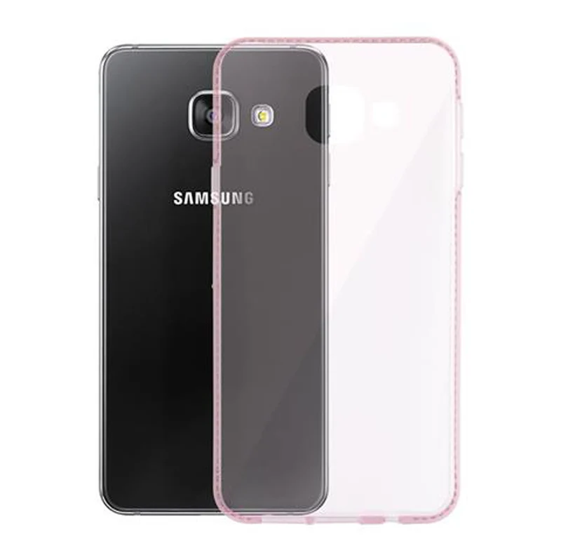 Cadorabo Hülle kompatibel mit Samsung Galaxy A3 2016 Schutzhülle aus flexiblem TPU Silikon im Strass Design