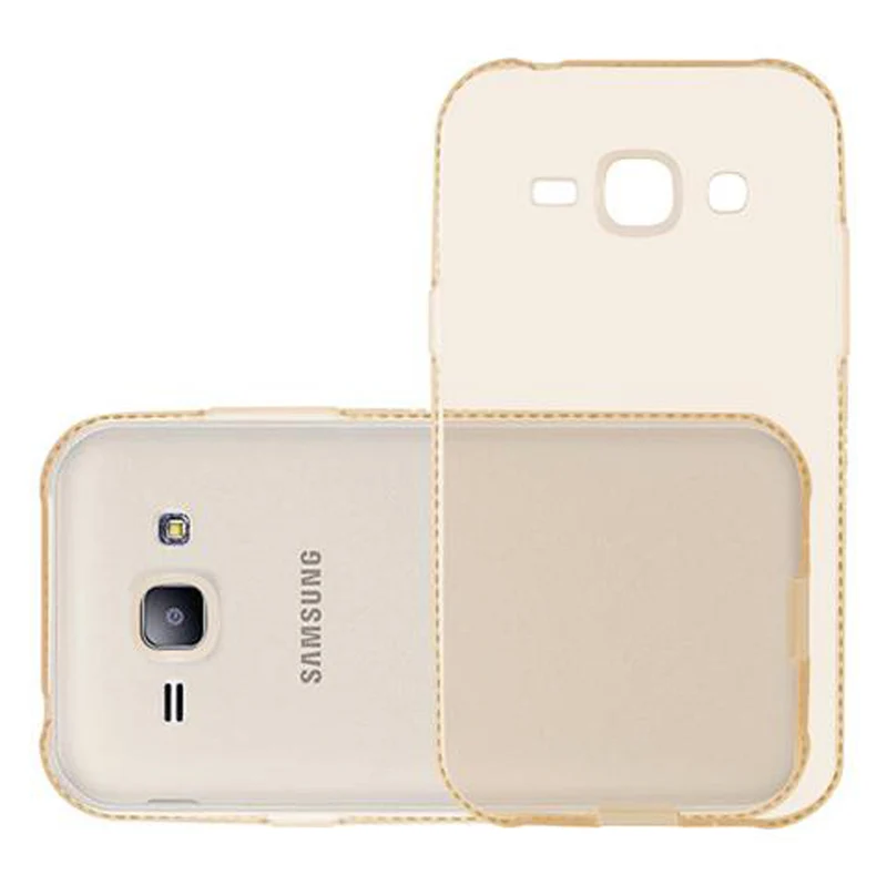 Cadorabo Hülle kompatibel mit Samsung Galaxy J1 2015 Schutzhülle aus flexiblem TPU Silikon im Strass Design