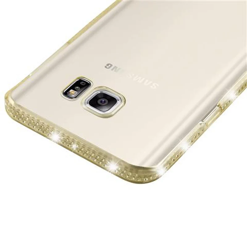 Cadorabo Hülle kompatibel mit Samsung Galaxy NOTE 5 Schutzhülle aus flexiblem TPU Silikon im Strass Design